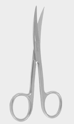 Ножиці вигнуті гострий/гострий 14,5 см (cm) (з вольфрам-карбідними вставками)